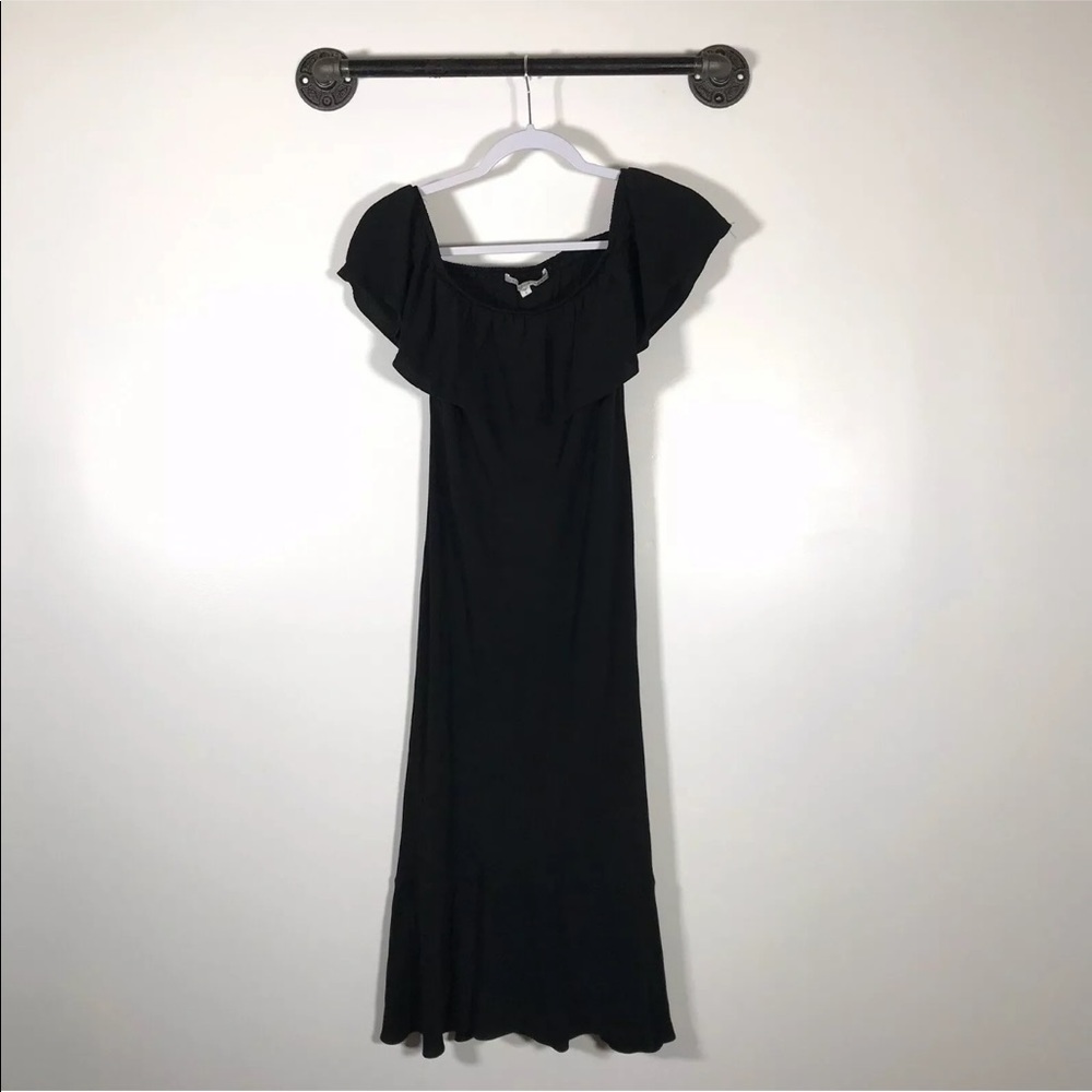 Veronica Beard Black Oleta Off The Shoulder Dress - Picture 3 of 4